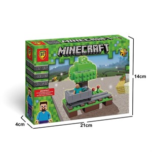 لگو ماینکرفت ریل واگن معدن همراه فیگور استیو ساختنی 83 تکه بی‌تی Minecraft