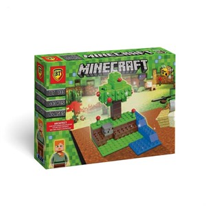لگو ماینکرفت درخت و آبگیر همراه فیگور الکس ساختنی 83 تکه بی‌تی Minecraft