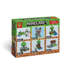 لگو ماینکرفت ورودی معدن و ریل ساختنی 88 تکه بی‌تی Minecraft