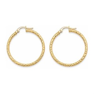 گوشواره طلا 18 عیار مدل حلقه ای سونیا طلالند 