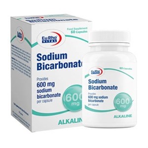 کپسول سدیم بی کربنات 600 میلی گرم بسته 60 عددی یوروویتال