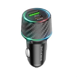 شارژر فندکی 48 وات مدل BZ21 USB بروفون مشکی