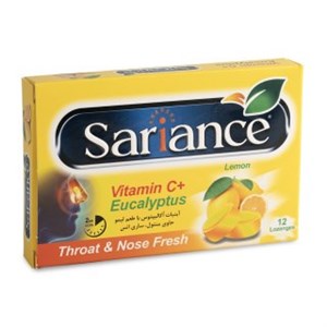 آبنبات اکالیپتوس با طعم لیمو بسته 12 عددی ساری انس