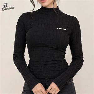بلوز گپ وارداتی یقه ایستاده زنانه کد 172