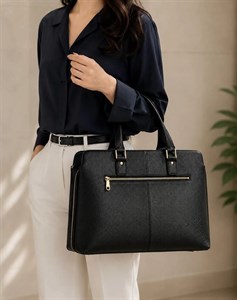 کیف اداری زنانه چرم طبیعی bh32