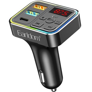 شارژر فندکی فست شارژ ماشین تایپ‌سی و USB بلوتوثی ارلدام M109