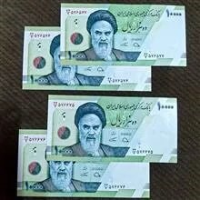 دو جفت اسکناس 10000 نیمه رند