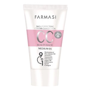 سی سی (cc) کرم مدل 9 در 1 صورتی SPF 25 شماره 03 MEDIUM  رنگ تیره متوسط حجم 50 میلی لیتر 