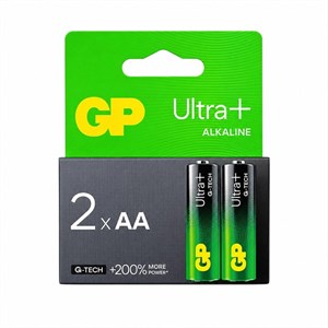 باتری قلمی آلکالاین GP Ultra Plus AA بسته 2 عددی