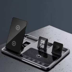 شارژر رومیزی گرین لاین مدل Wireless Charging Station2 4 in 1