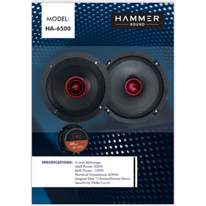میدرنج 6″ HAMMER SOUND مدل HA-6500