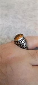 انگشتر مردانه سیترین جواهری