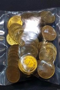 سکه 1 ریال قدس طلایی پک پلمپ 100 عددی سوپر 