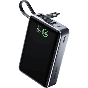 پاوربانک ظرفیت 20000 میلی آمپر ساعت گرین لاین Green Lion Madrid 20 Power Bank PD 35W - خاکستری