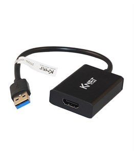 تبدیل USB 2.0 به HDMI کی نت K-HA10