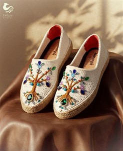 گیوه جواهردوزی با کفی طبی