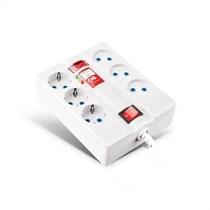 محافظ برق ۶ خانه ۳ متری پارت الکتریک مدل ۷۳۸۱نمایشگر ولتاژ و استاندارد ملی