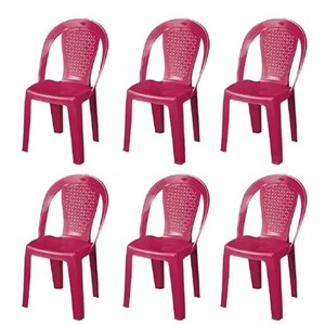 صندلی ناصر پلاستیک کد 942 مجموعه 6 عددی ارسال مبلمان فرنا مدل 1109778