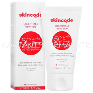 لوسیون ضد آفتاب صورت SPF50 اسکین کد