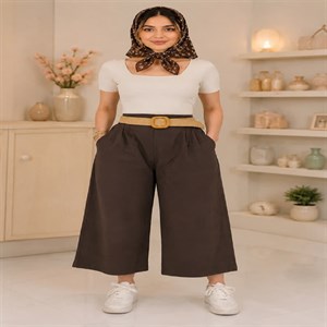 شلوار واید لینن زنانه