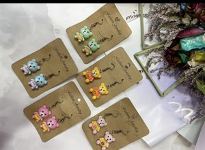 گوشواره بچه گانه تدی خرس آویزی