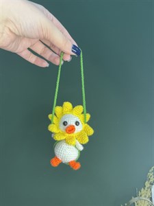 عروسک اویز جوجه ای بافت جاکلیدی