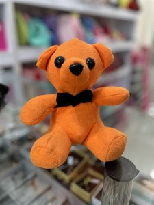 عروسک خرس تدی نشسته نارنجی ارتفاع ۱۷سانتی متر