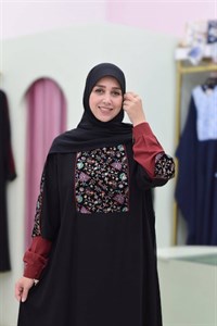 روسری کرپ شیفون مشکی