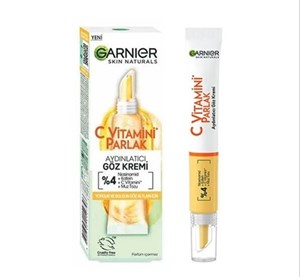 کرم دور چشم ضد لک و روشن کننده ویتامین سی گارنیر GARNIER C VITAMINI GOZ KREMI