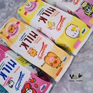 جامدادی پارچه ای طرح پاکت شیر کد R13