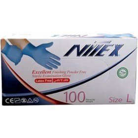 دستکش نیتریل آبی حریر(OP-PERFECT/گاماتکس/نیتکس) صدتاییS