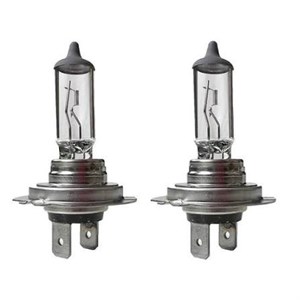 لامپ جلو H4گازی سفید یخی سه فیشخار مناسب خودرو های پراید و پژو  12v130 90w