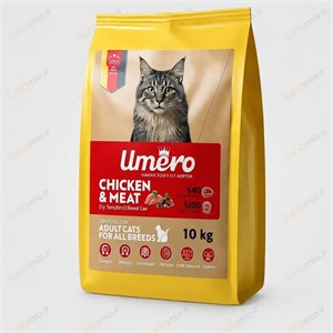 غذای خشک گربه بالغ اومرو مرغ و گوشتUmero Adult Cat Food