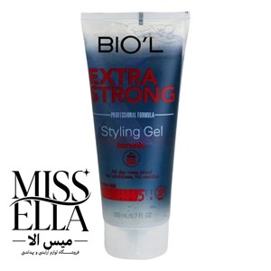ژل مو بیول مدل EXTRA STRONG مناسب انواع مو حجم 200 میل BIOL 