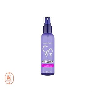 اسپری تثبیت کننده آرایش گلدن رز مدل فیکسینگ (با جلوه براق، جذب سریع، بدون ایجاد چسبندگی و افزایش ماندگاری آرایش حجم 120 میلی‌لیتر)