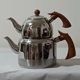 ست کتری قوری استیل نزاز (2.5 لیتر) کد 2307