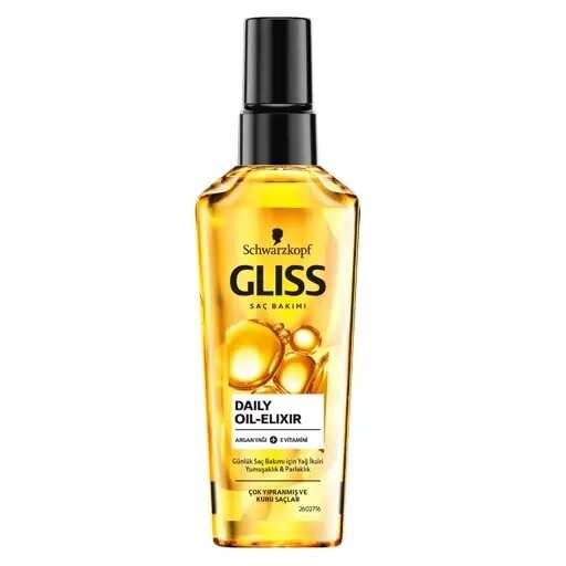 روغن مو گلیس (Gliss) مدل Daily Oil Elixir حجم 75 میلی‌ لیتر