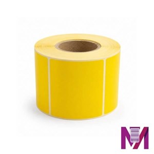 رول لیبل حرارتی 40×50 کاغذی 750 عددی زرد