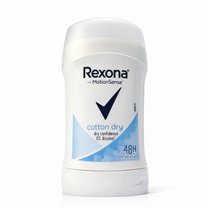 مام استیکی رکسونا rexona مدل کوتون درای cotton dryبدون الکل ۴۸ ساعته