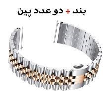 بند مردانه استیل 5 مهره رولکسی مناسب ساعت آی می لب (ایملب) imilab W01/W02/W11/W12/KW66
