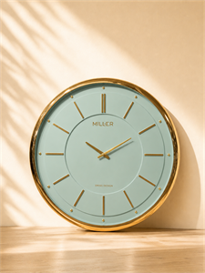 ساعت دیواری برند میلر Miller M 701-702-703  با قاب فلز ابکاری و صفحه وکیوم و پنج سال ضمانت شرکتی