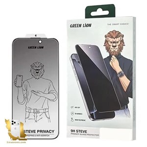 گلس پرایوسی گرین لاین 9H Steve Privacy مناسب آیفون 17 پرومکس