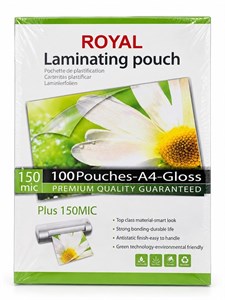 طلق پرس ROYAL A4  میکرون 150 (100 عددی)  (roham)