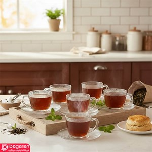ست 6 عددی فنجان نعلبکی نویا