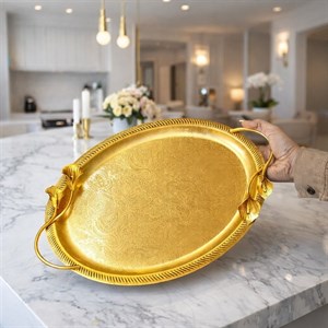 سینی بیضی زنجیری 2 سایز