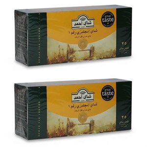 چای سیاه انگلیسی کیسه‌ای چای احمد دو بسته 25 عددی