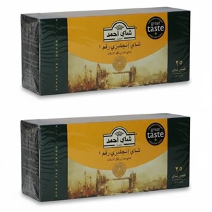 چای سیاه انگلیسی کیسه‌ای چای احمد دو بسته 25 عددی