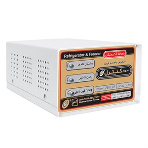محافظ ولتاژ نمودار کنترل مدل M108 مناسب یخچال و فریزر با کابل ۱.۵ متر و ۲ عدد پریز