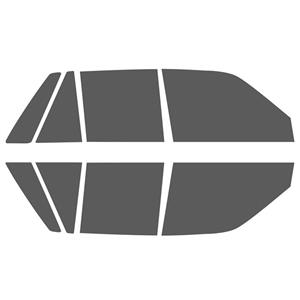 برچسب دودی شیشه خودرو مدل JC35 مناسب برای پراید 111  مجموعه 8 عددی