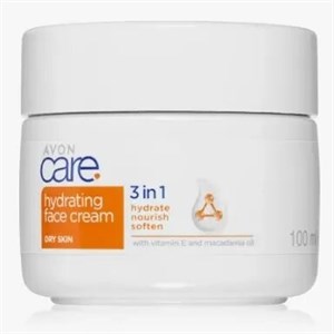 کرم آبرسان صورت آون Avon سه کاره مخصوص پوست خشک - حجم 100 میلی